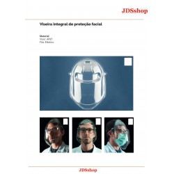 Viseira integral de protecção facial